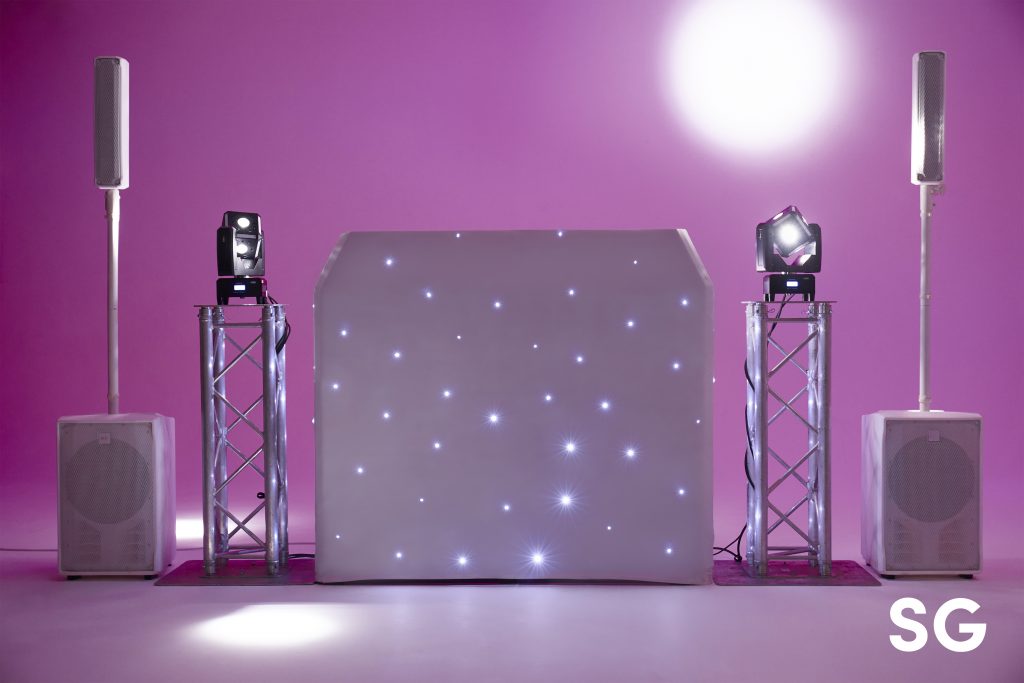 White Starlit DJ Booth